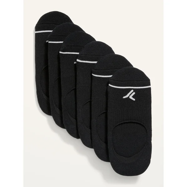 No-Show Athletic Socks 6-Pack for Women - BlackJack
