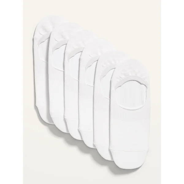 No-Show Sneaker Socks 6-Pack For Women - Bright White