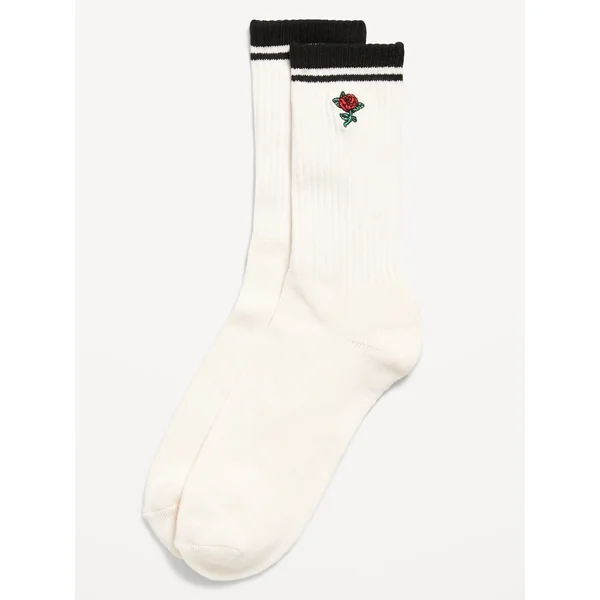Novelty Crew Socks for Men - ROSE