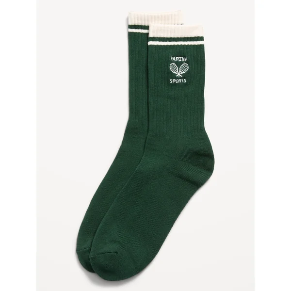 Novelty Crew Socks for Men - TENNIS