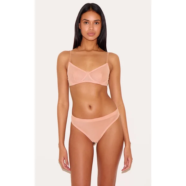 Nude Mesh Brief