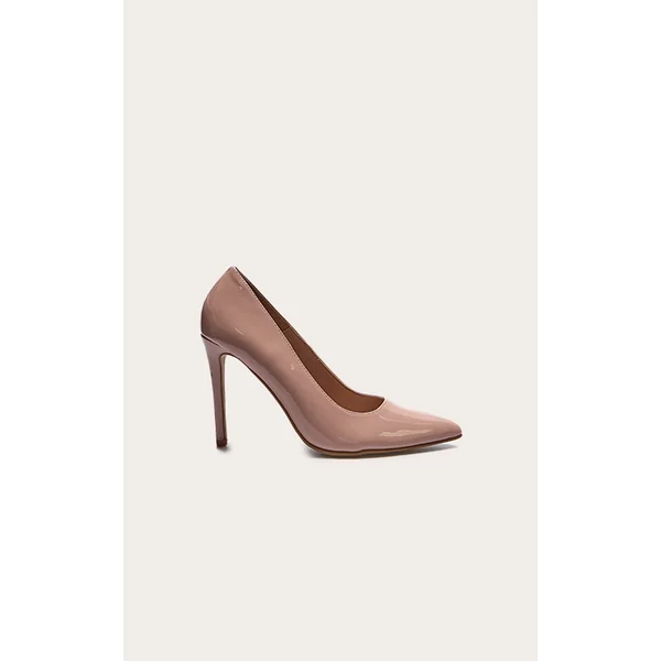 Nude Patent Wide Fit Court Heels