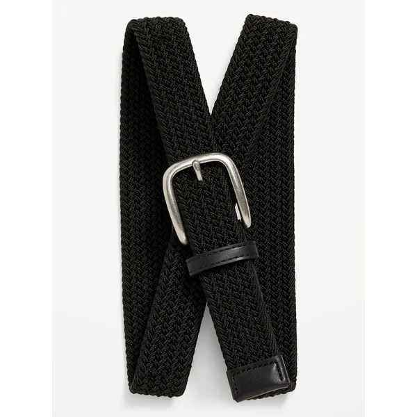 Nylon Braided Belt (1.25-inch) - Black Jack