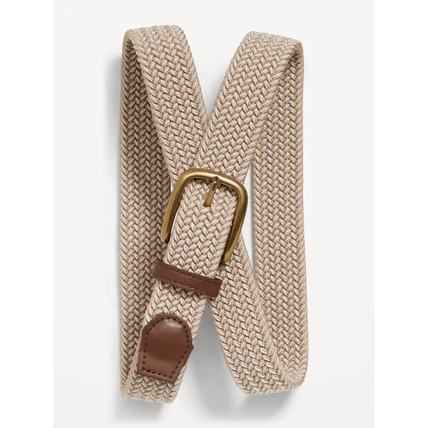 Nylon Braided Belt (1.25-inch) - Brown Multi