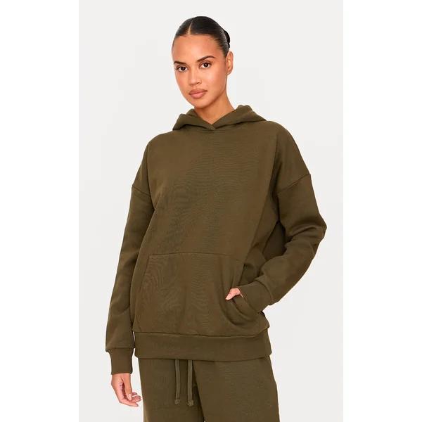 Olive Premium Basic Oversized Sweat Hoodie