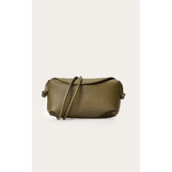 Olive Soft PU Spaghetti Strap Cross Body Bag