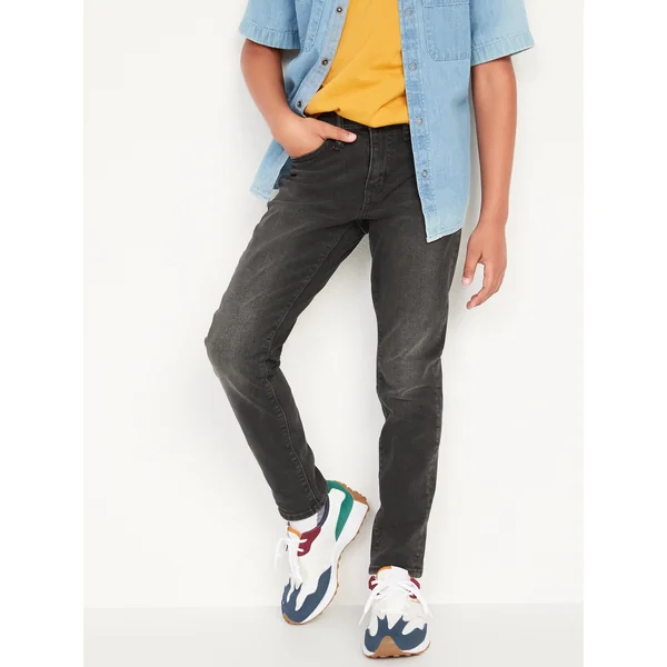 Original Taper Jeans for Boys - Coal