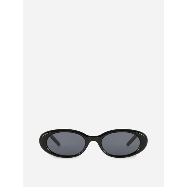 Oval Rim Sunglasses - Black