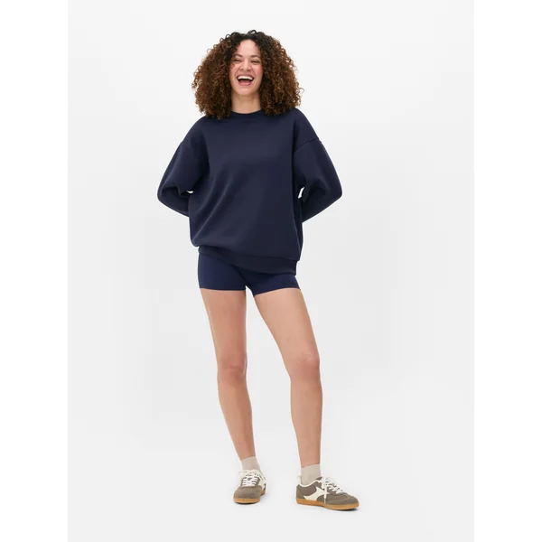 Oversized Gym Sweatshirt - Navy