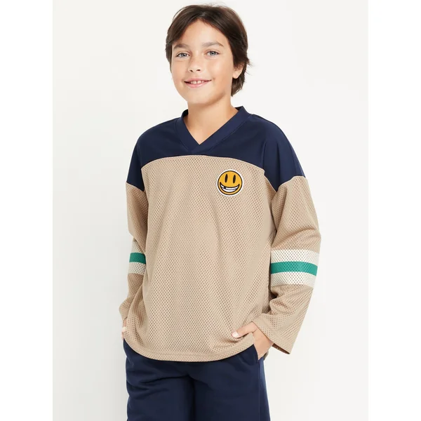 Oversized Hockey Jersey T-Shirt for Boys - Shore Enough