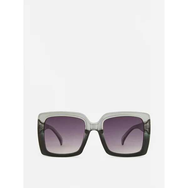 Oversized Ombré Sunglasses - Black