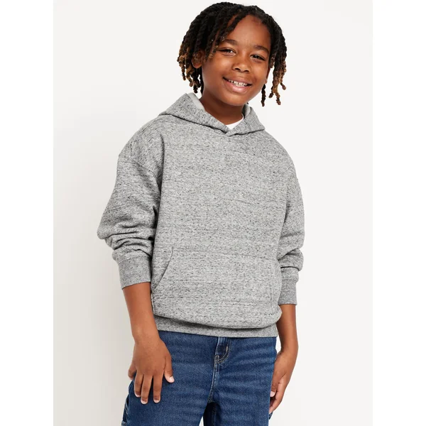 Oversized Pullover Hoodie for Boys - Medium Gray Heather
