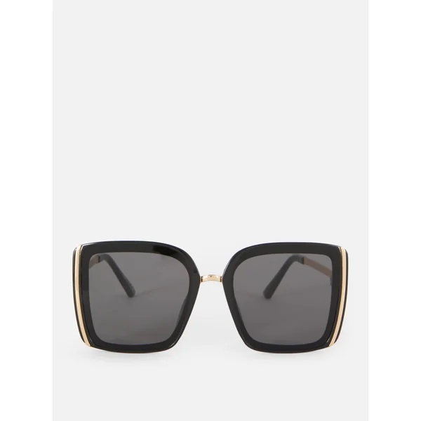 Oversized Square Sunglasses - Black