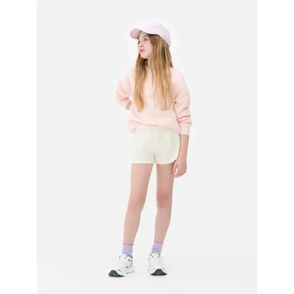 Paneled Running Shorts - White