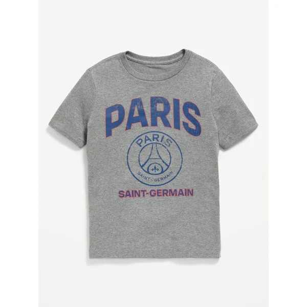 Paris Saint-Germain® Gender-Neutral Graphic T-Shirt for Kids - Dark Heather Gray