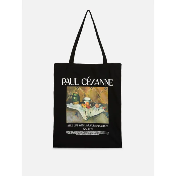 Paul Cézanne Canvas Tote Bag - Black