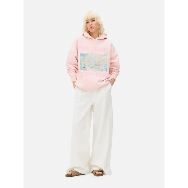 Paul Signac Graphic Hoodie - Pink