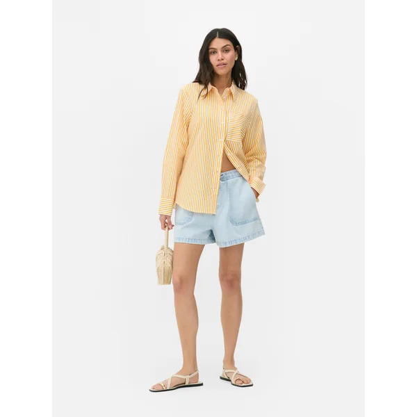 Paula Echevarria Poplin Shirt - Yellow