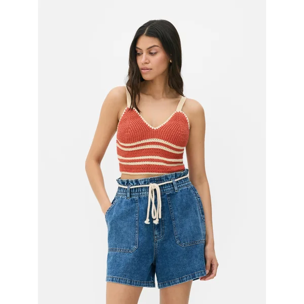 Paula Echevarría Crochet Bralette - Terracotta