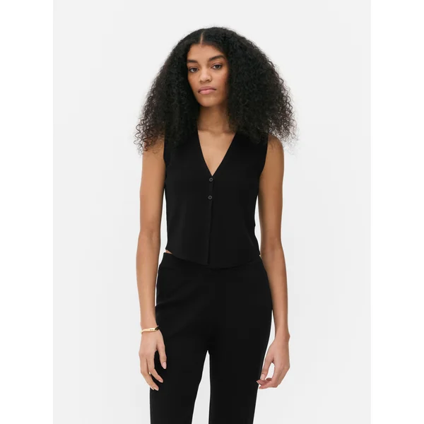 Paula Echevarría Knit Vest - Black