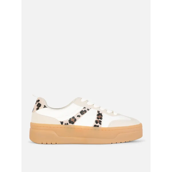 Paula Echevarría Platform Sneakers - Natural