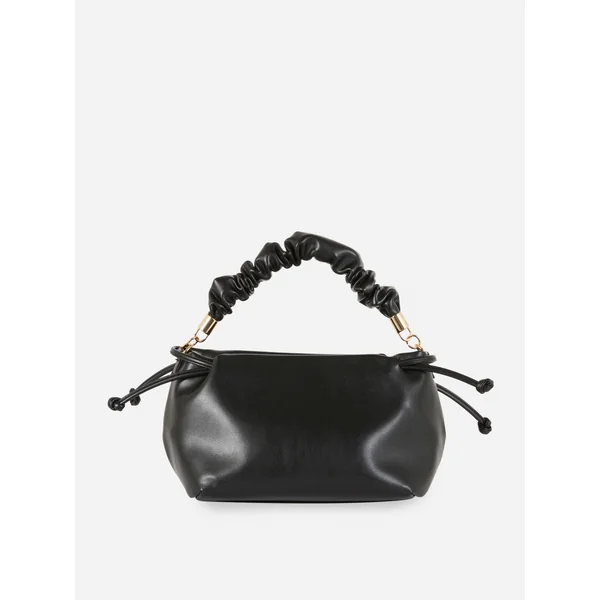 Paula Echevarría Ruched Grab Bag - Black