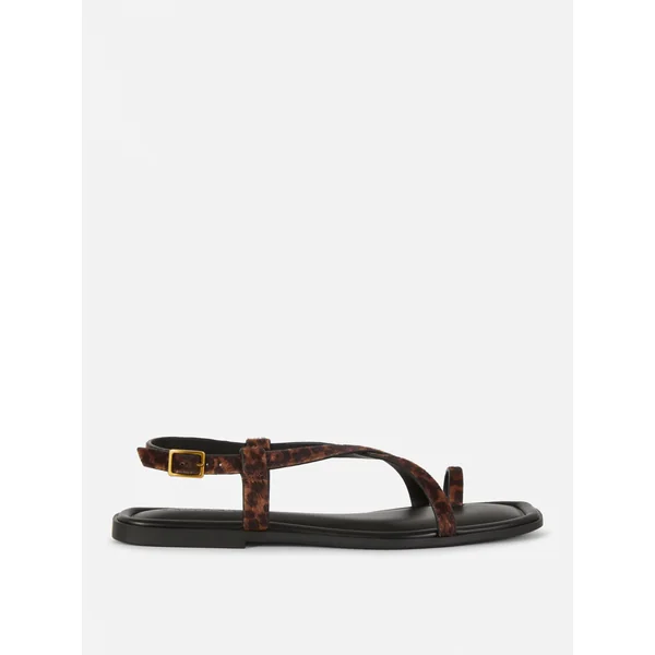 Paula Echevarría Strappy Toe Loop Sandals - Multi