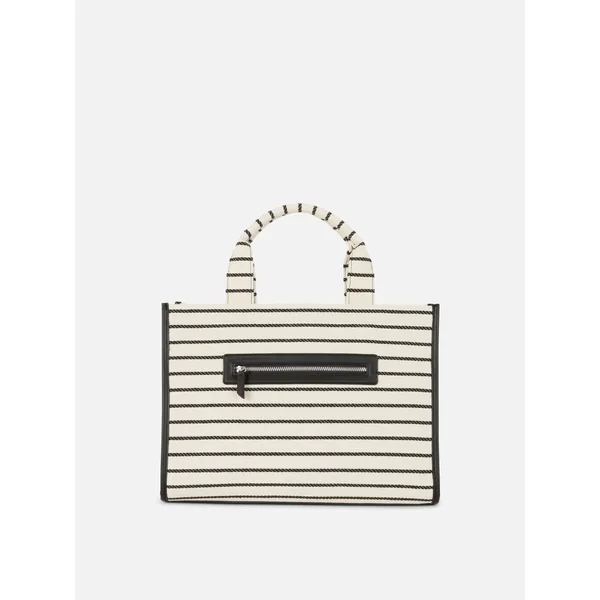 Paula Echevarría Striped Shopper - Natural