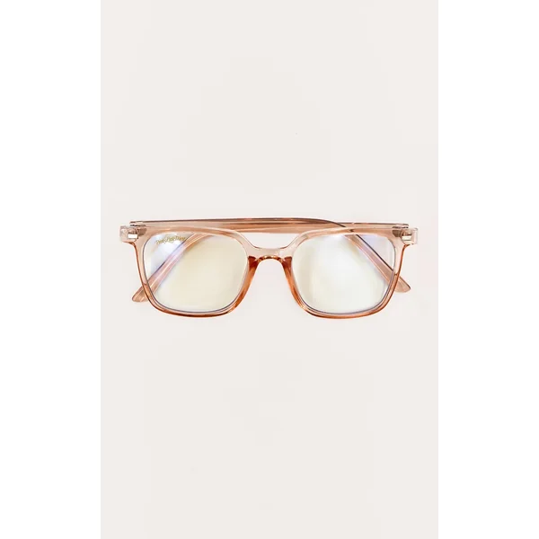 Peach Prettylittlething Square Blue Light Readers