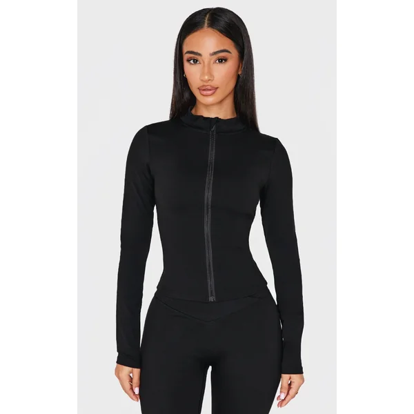 Petite Black Basic Sculpt Jacket