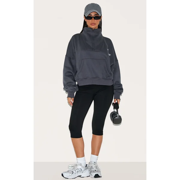 Petite Black Sculpt Pedal Pusher Leggings