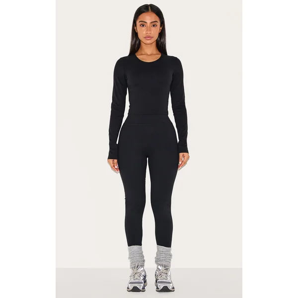 Petite Black Snatched Sculpt Leggings