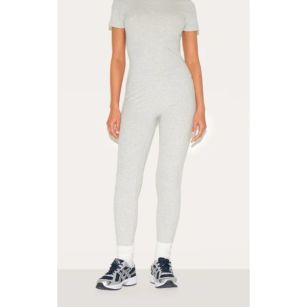 Petite Grey Marl Sculpt High Waist Gym Leggings