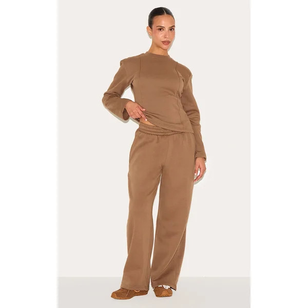 Petite Mushroom Wide Leg Sweatpant