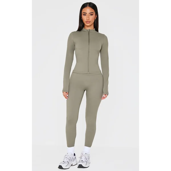 Petite Olive Sculpt High Waist Gym Leggings