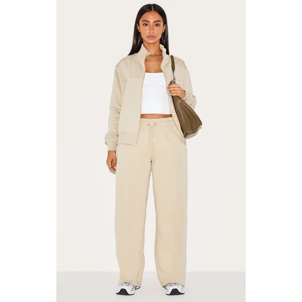 Petite Pebble Seam Detail Straight Leg Sweatpants