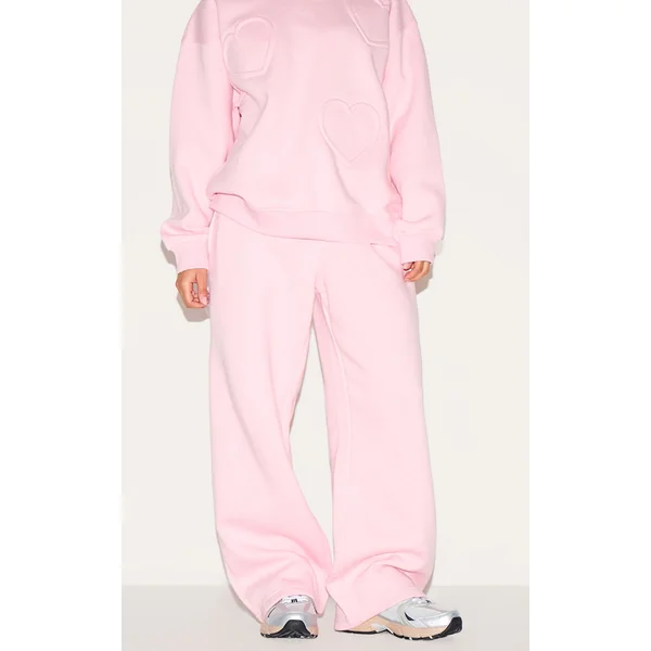 Petite Pink Wide Leg Sweatpants