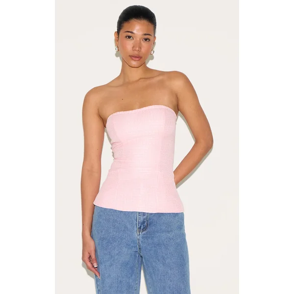 Pink Boucle Longline Bandeau