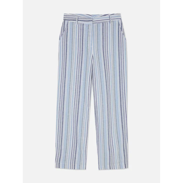 Pinstripe Pants - Blue
