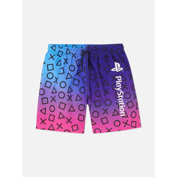 PlayStation Ombré Board Shorts - Black