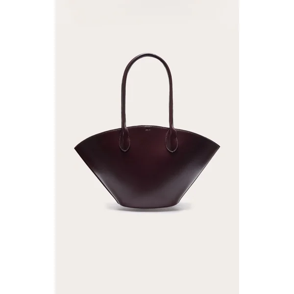 Plum Pu Bucket Tote Bag