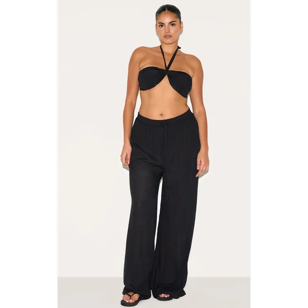 Plus Black Pants & Top Set