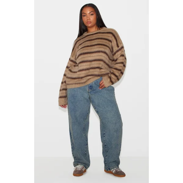 Plus Vintage Wash Boyfriend Jeans