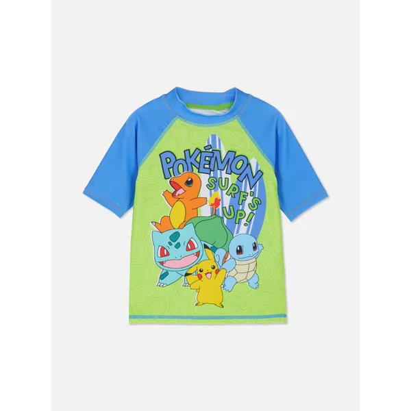 Pokémon Graphic Rash Top - Green