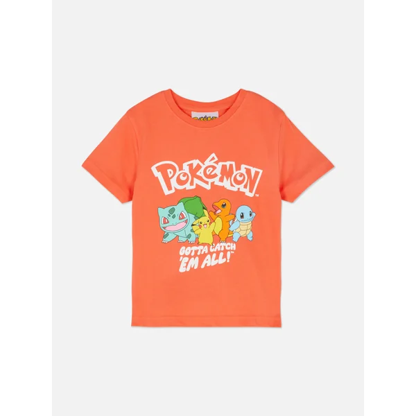 Pokémon Kanto Starter T-Shirt - Coral