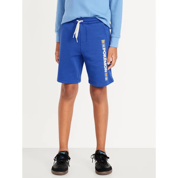 Pokémon™ Knee Length Fleece Jogger Shorts for Boys - Tanzanite