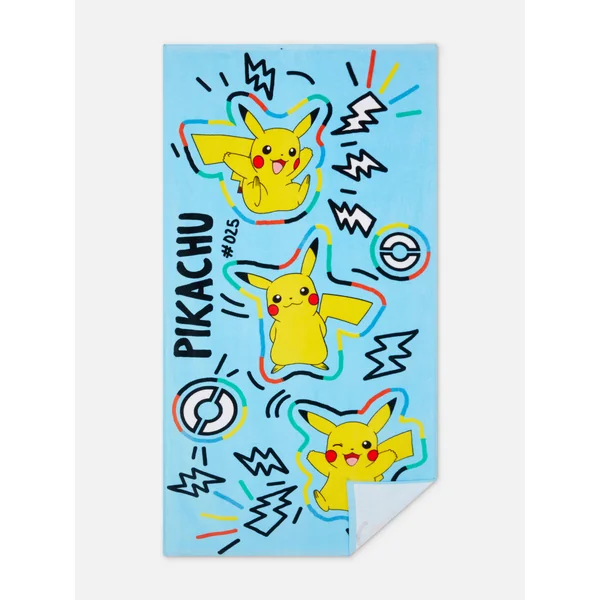 Pokémon Pikachu Bath Towel - Yellow
