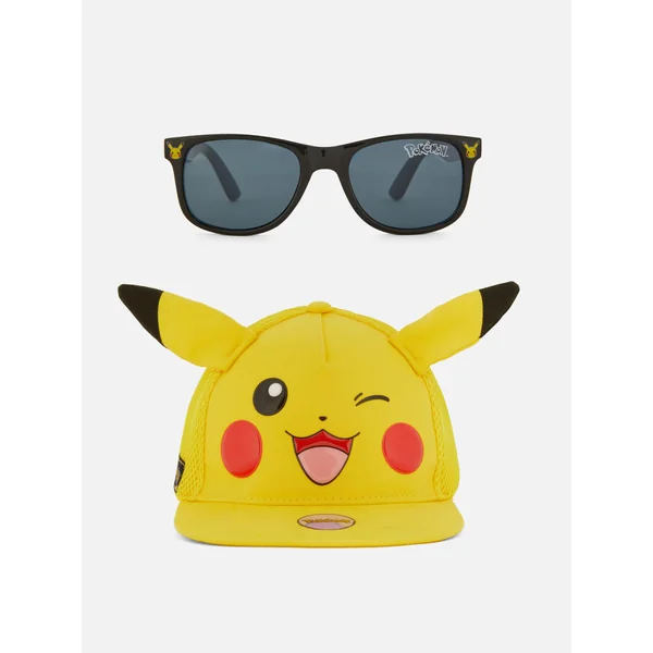Pokémon Pikachu Cap and Sunglasses Set - Yellow