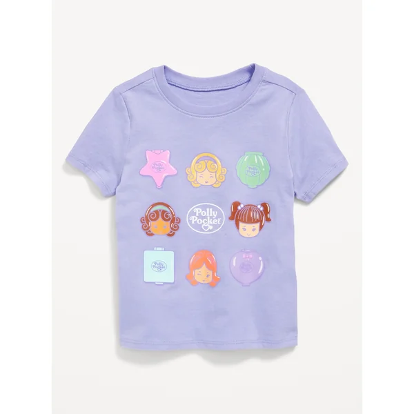 Polly Pocket™ Graphic T-Shirt for Toddler Girls - Lupine Lilac