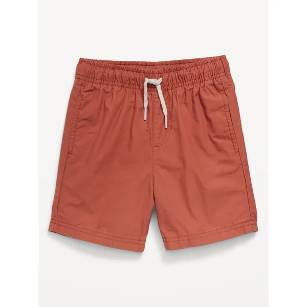 Poplin Shorts for Toddler Boys - Molten Copper